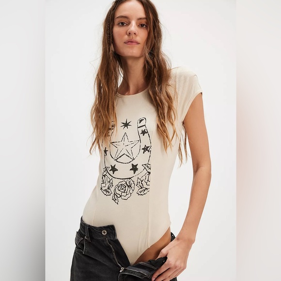 Free People Tops - Free People Desert Darling Bodysuit